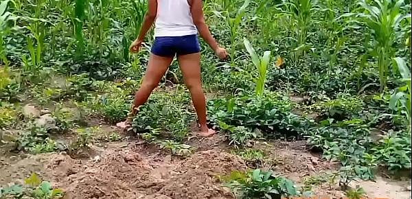  Butt fuck in a meadow with one of my College boy in my plantain farm